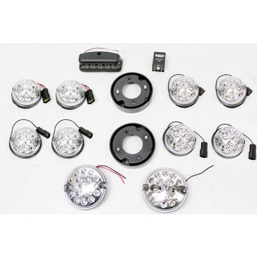 Buy GL1291 Defender LED Light Upgrade Kit Side/Indicator/Fog/Reverse (Clear) from FDR4x4with