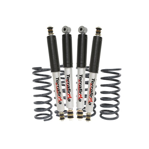 TF199 Defender 110 / 130 Terrafirma All Terrain Shock Absorbers Standard Height HD Suspension Kit