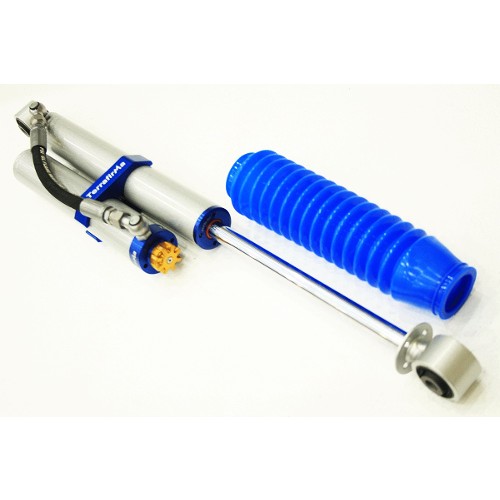 TF485LH - Terrafirma Remote Reservoir Rear LH Shock (+5" Length) 8 Stage - Discovery 2 Td5 / V8